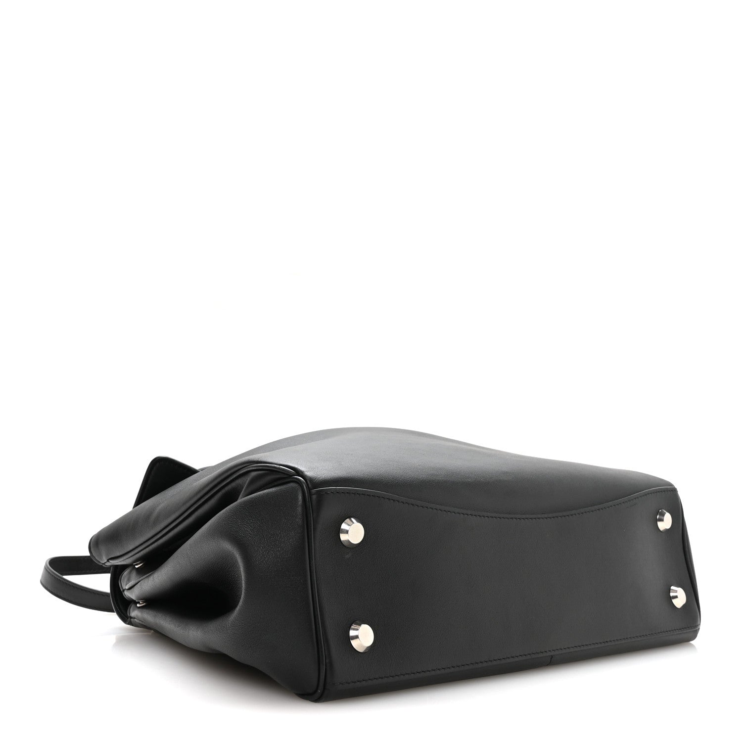 Balenciaga Natural Smooth Calfskin Medium Rodeo Top Handle Handbag Black Black 3 of 9
