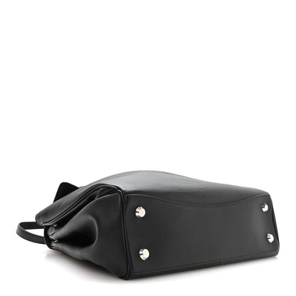 Balenciaga Natural Smooth Calfskin Medium Rodeo Top Handle Handbag Black Black 3 of 9