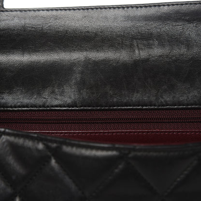 Chanel Lambskin Quilted East West Flap Black 21 of 22