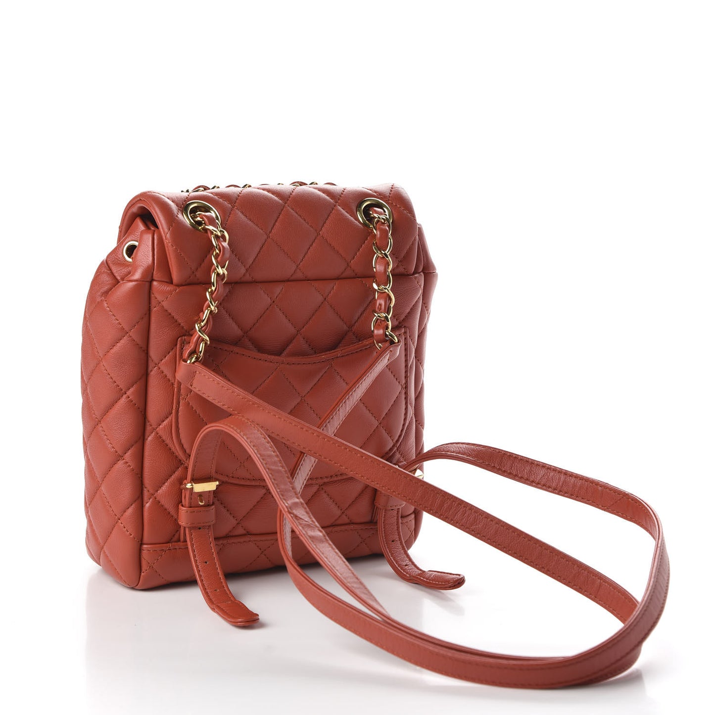 Calfskin Quilted Mini Urban Spirit Backpack Red
