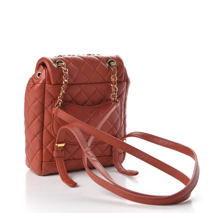 Chanel Calfskin Quilted Mini Urban Spirit Backpack Red 2 of 9