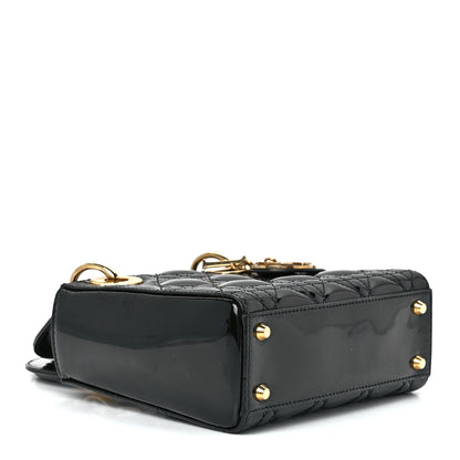 Christian Dior Patent Cannage Mini Lady Dior Black 4 of 10