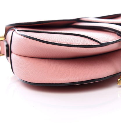 Christian Dior Grained Calfskin Mini Saddle Bag Pink 7 of 9