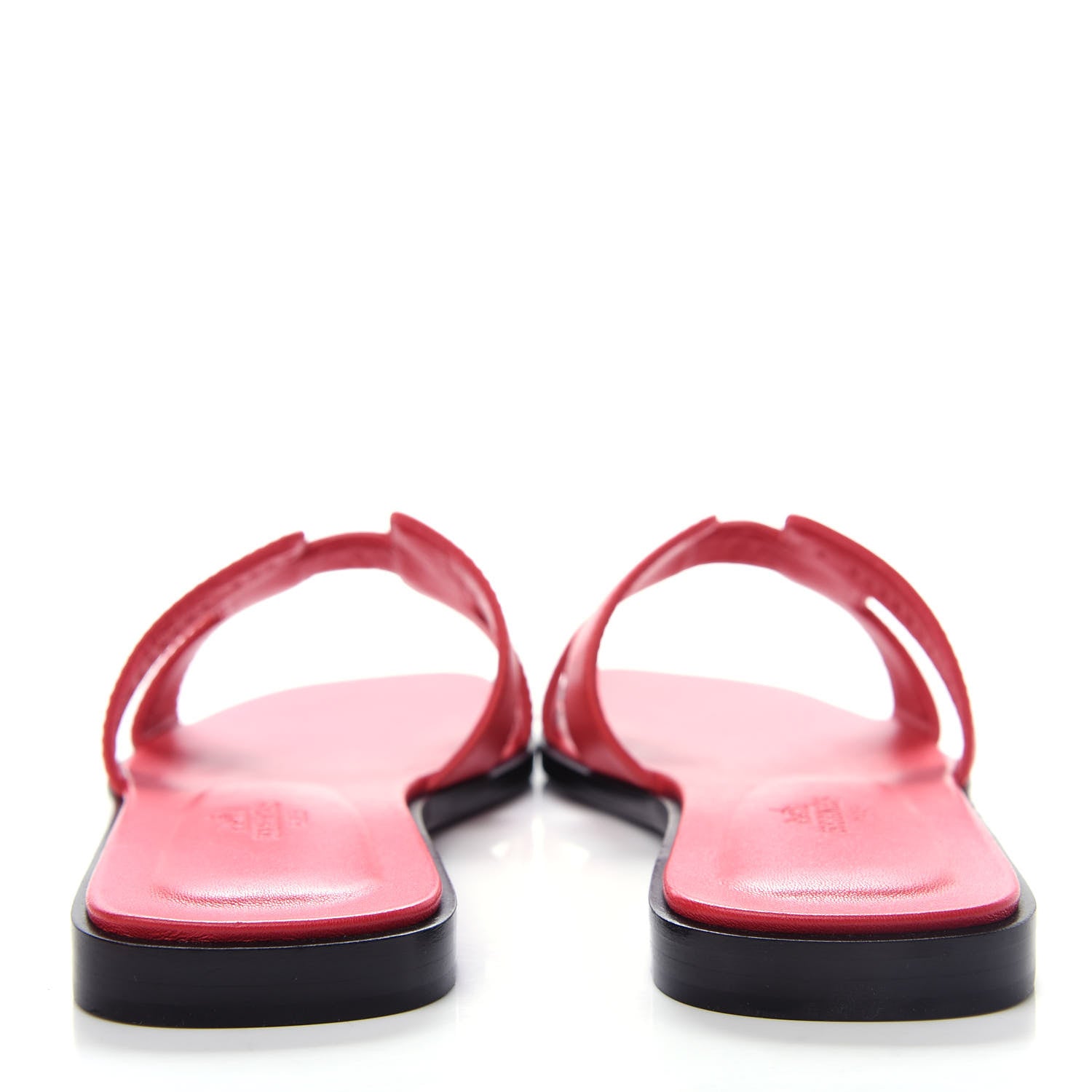Hermes Calfskin Oran Sandals 37 Rose Cotinga 7 of 11