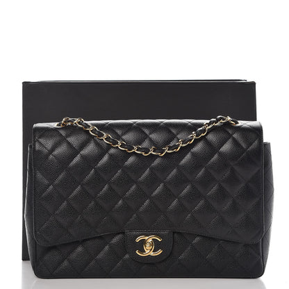 Chanel Caviar Quilted Maxi Double Flap Black 10 of 10