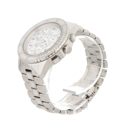 Christian Dior Stainless Steel Diamond Sapphire 38mm Christal Chronograph Quartz Watch White 3 of 8