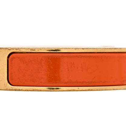 Hermes Enamel Narrow Clic Clac H Bracelet PM Orange 6 of 9