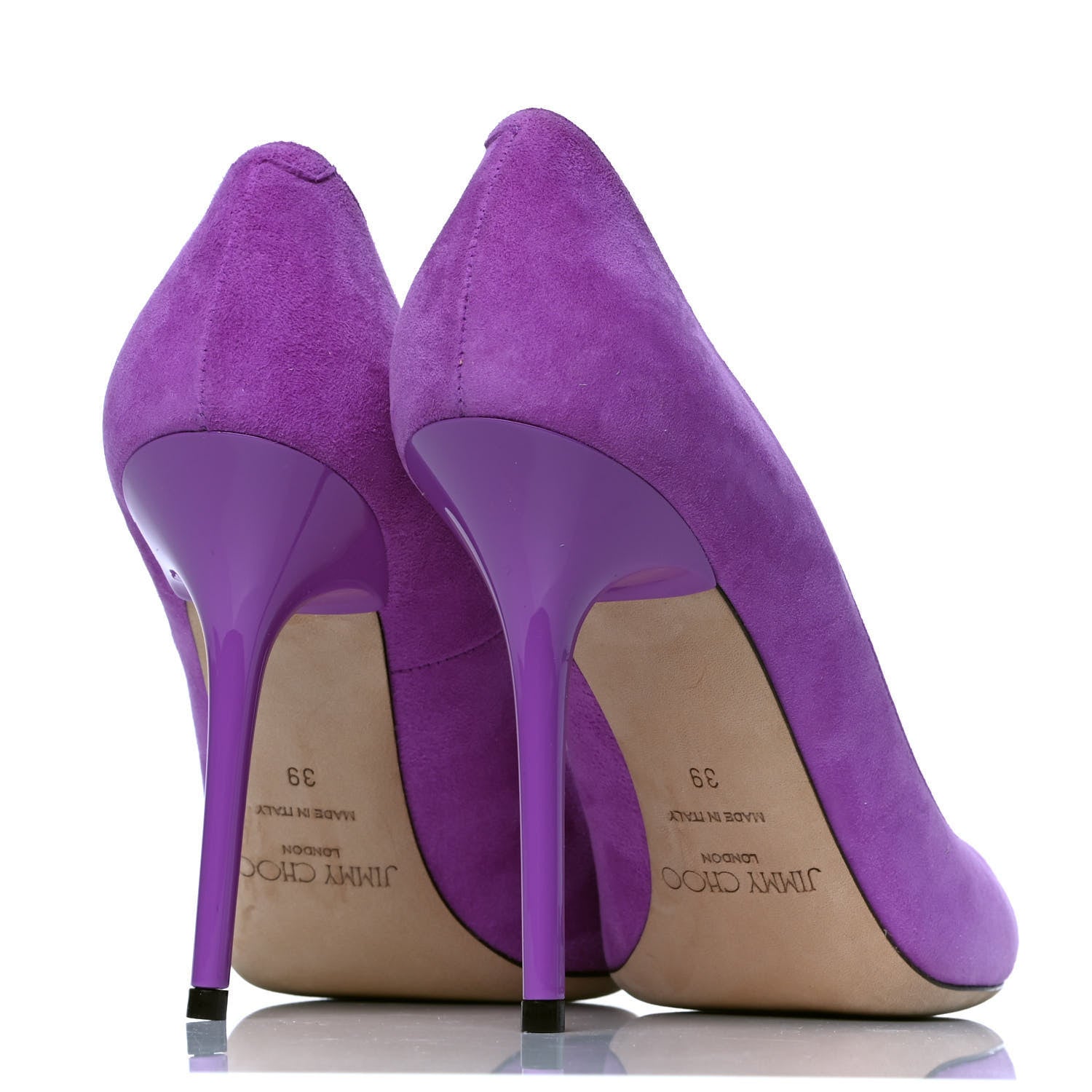 Jimmy Choo Suede Abel Pumps 39 Purple 3 of 6