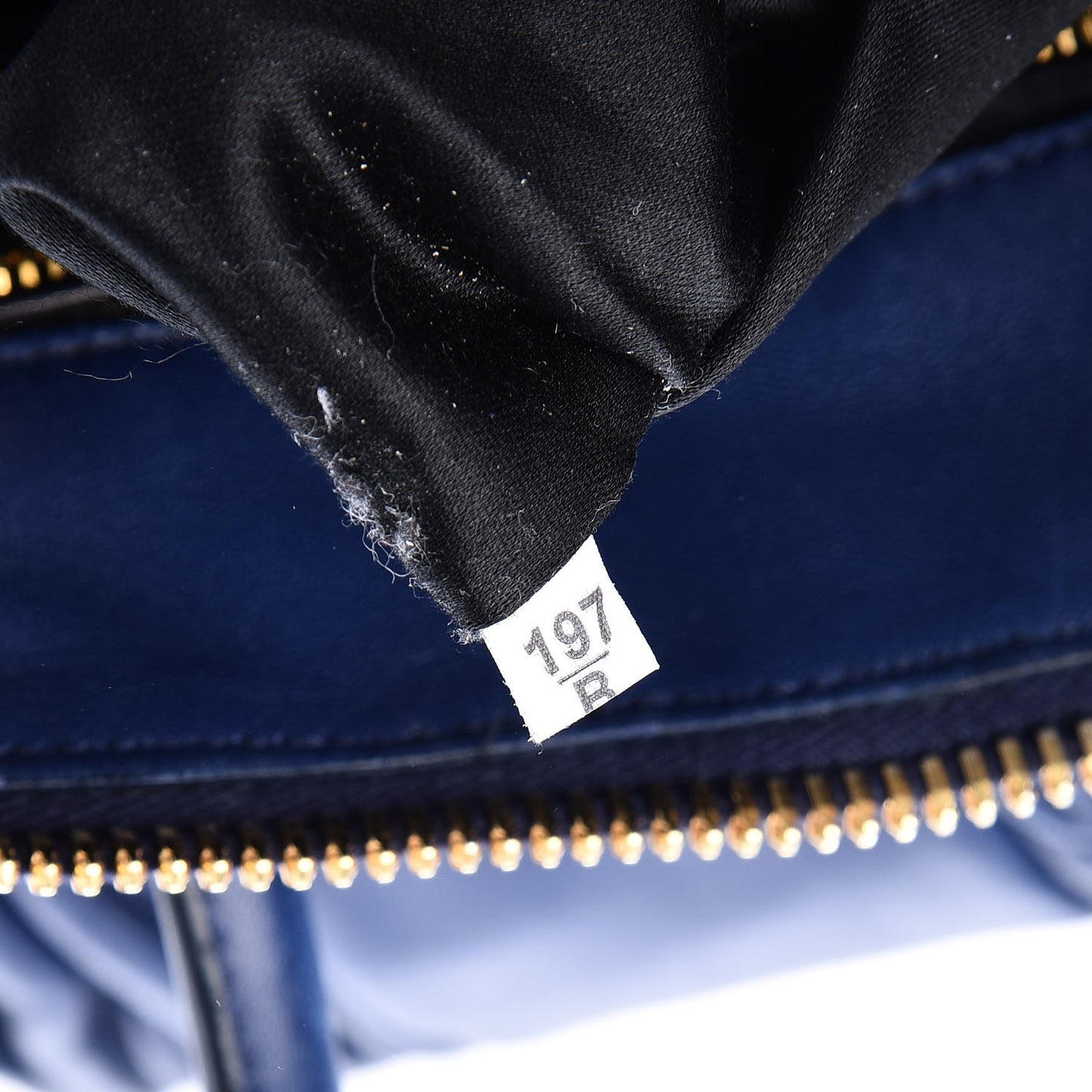 Nappa Matelasse Tote Blue