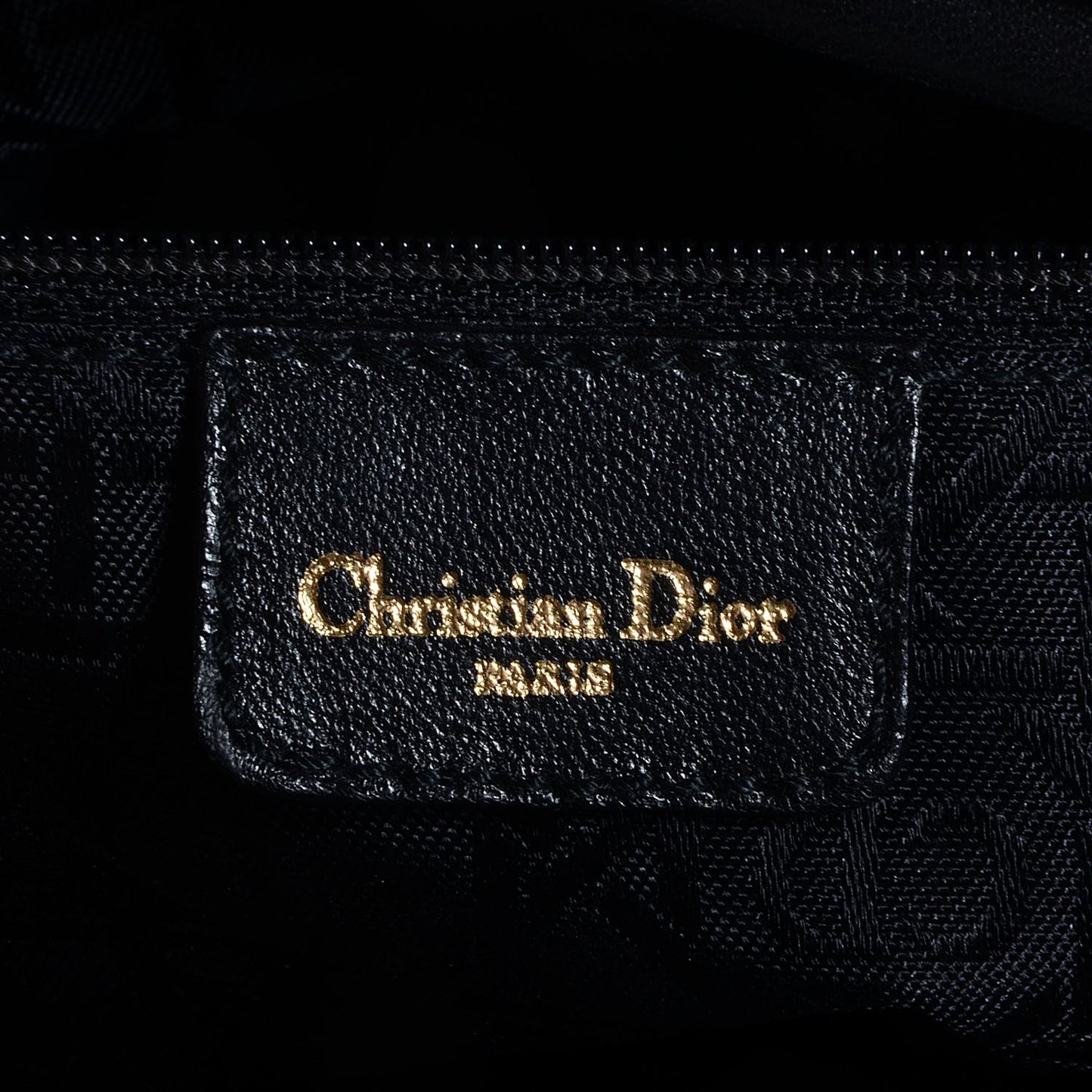 Lambskin Cannage Large Lady Dior Black