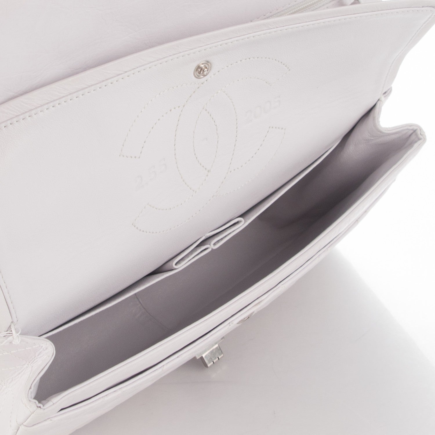 Chanel Aged Calfskin 50th Anniversary 2.55 Reissue 226 White 6 of 8