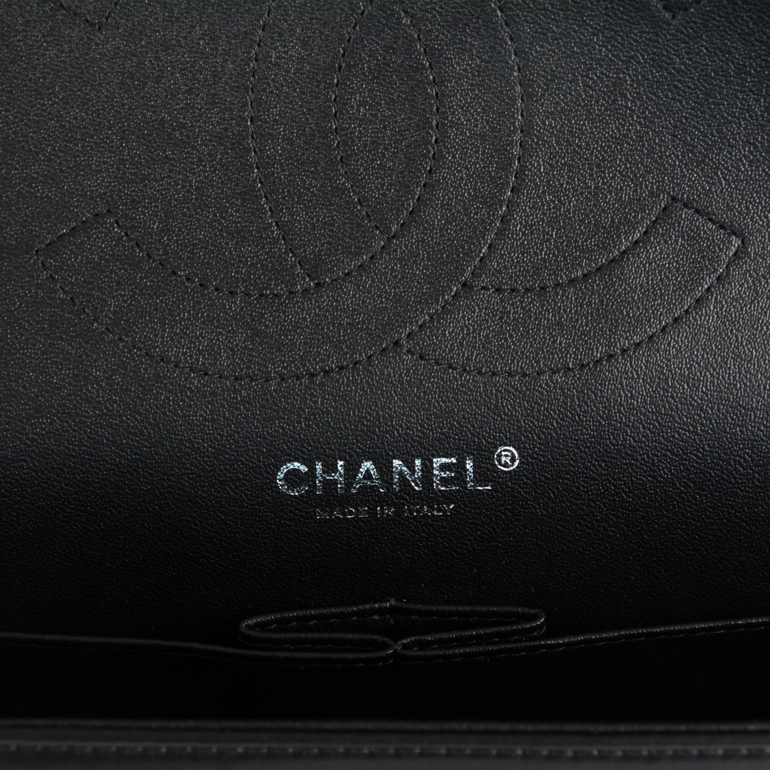 Chanel Lambskin Chevron Quilted Jumbo Double Flap So Black 7 of 8