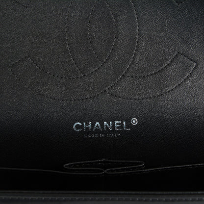 Chanel Lambskin Chevron Quilted Jumbo Double Flap So Black 7 of 8