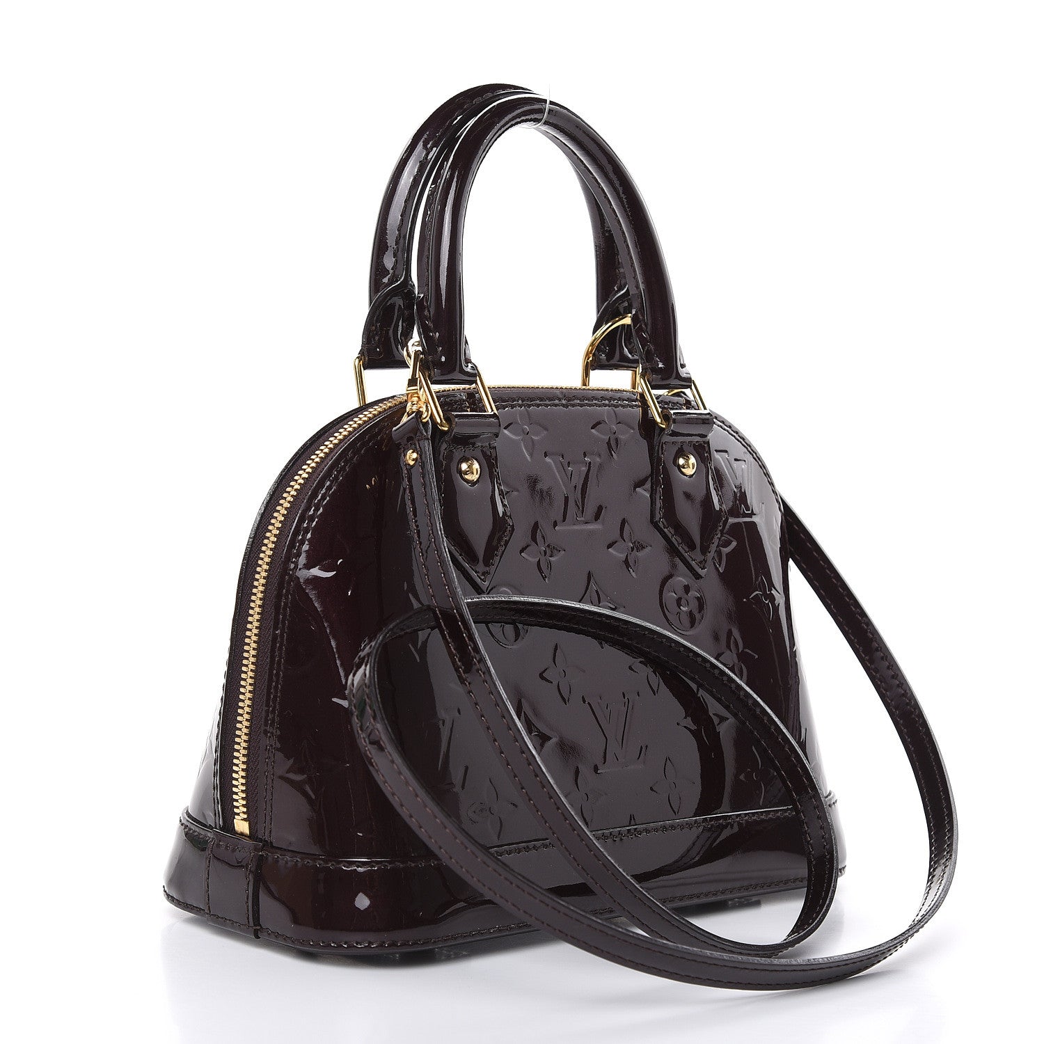 Louis Vuitton Vernis Alma BB Amarante 3 of 11