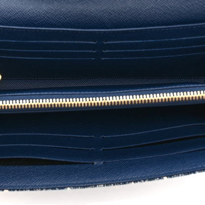 Louis Vuitton Monogram Jacquard Denim Sarah Wallet Bleu 5 of 9