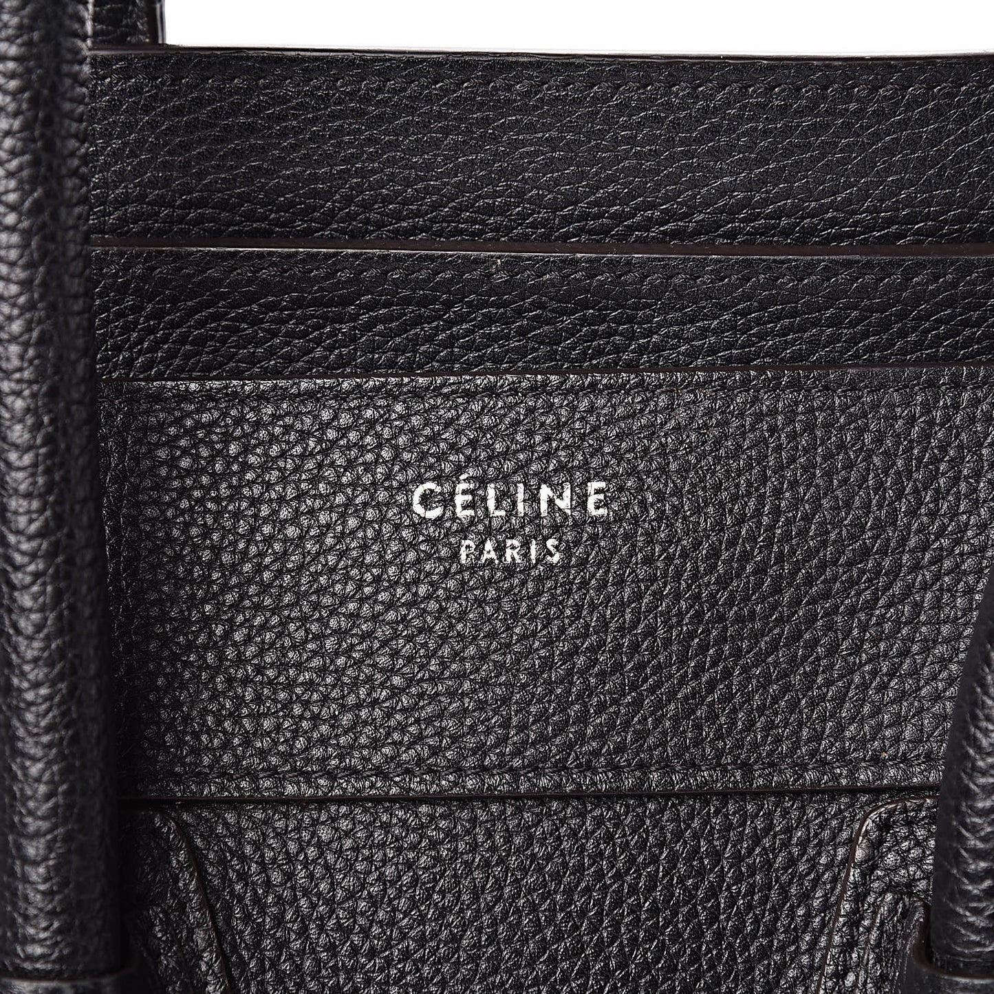 Drummed Calfskin Mini Luggage Black