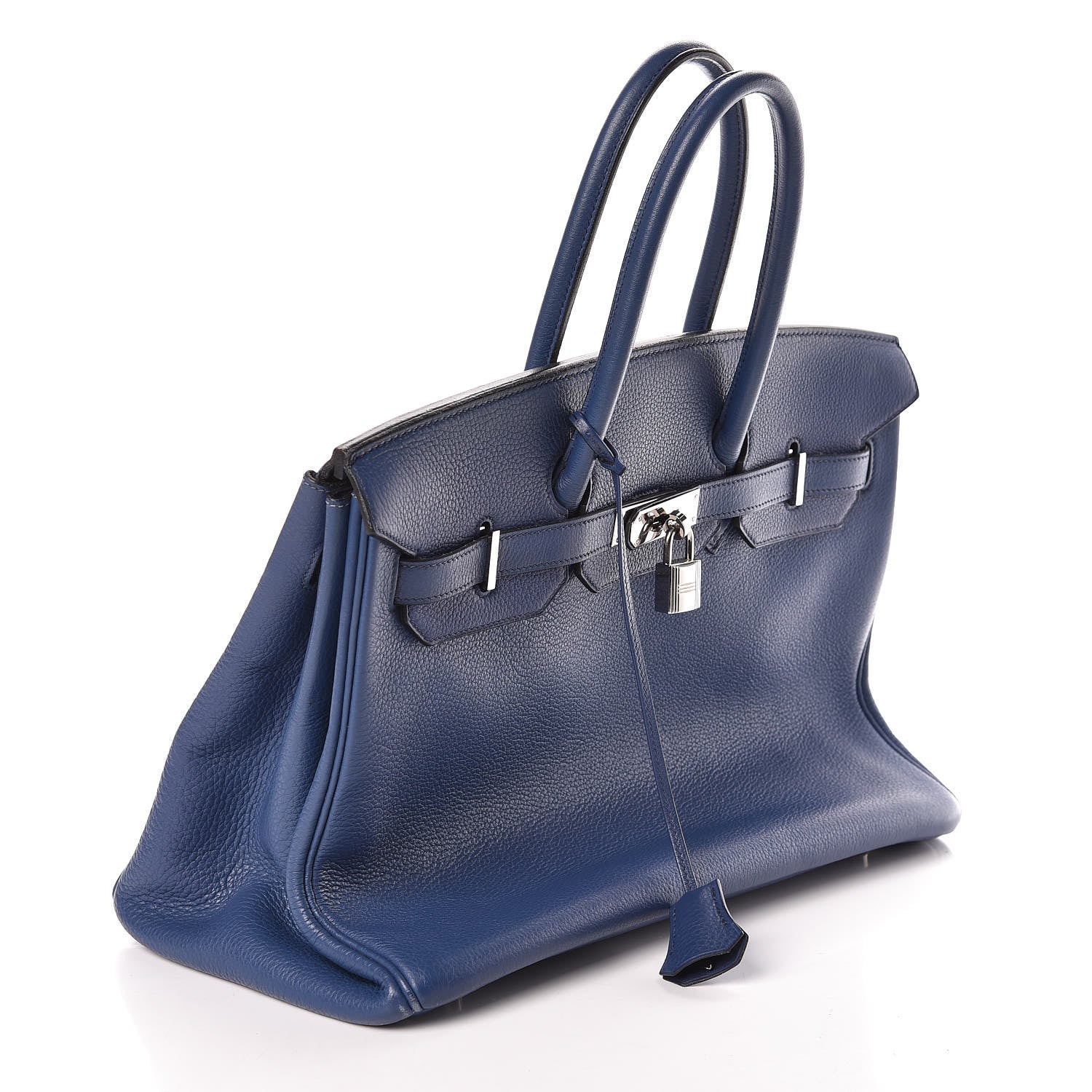 Hermes Taurillon Clemence Birkin 35 Bleu Brighton 16 of 16