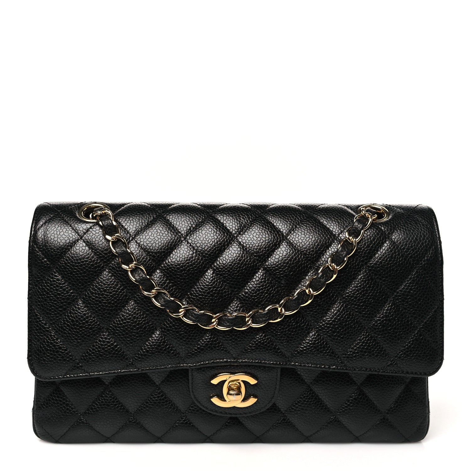 Chanel Caviar Quilted Medium Double Flap Black 1 of 10