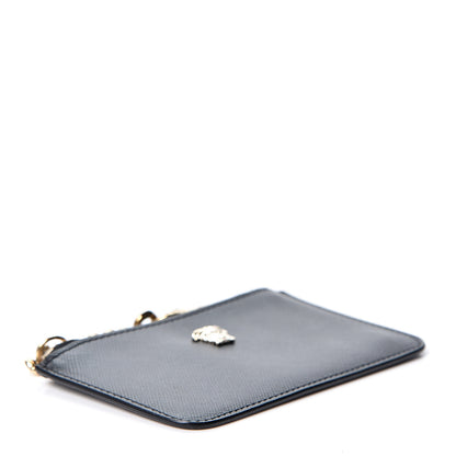 Versace Saffiano Calfskin Medusa Coin Pouch Black 3 of 8