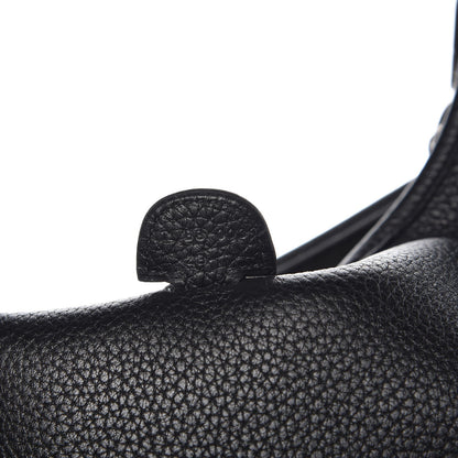 Hermes Taurillon Clemence Evelyne III PM Black 7 of 8