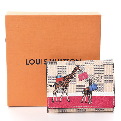 Louis Vuitton Damier Azur 2017 Christmas Animation Victorine Wallet 7 of 7