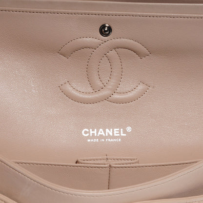 Chanel Lambskin Camellia Stitched Medium Double Flap Light Pink 5 of 7