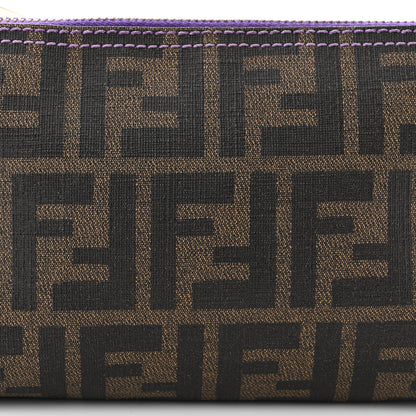 Fendi Zucca Spalmati Pochette Tobacco Viola 9 of 11
