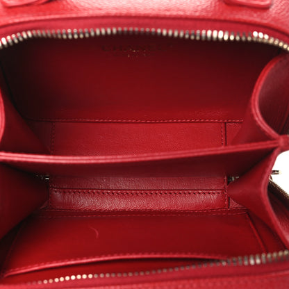 Chanel Caviar Quilted Small CC Filigree Vanity Case Red 5 of 12