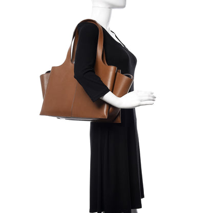 Celine Calfskin Medium Tri-Fold Bag Taupe 2 of 12