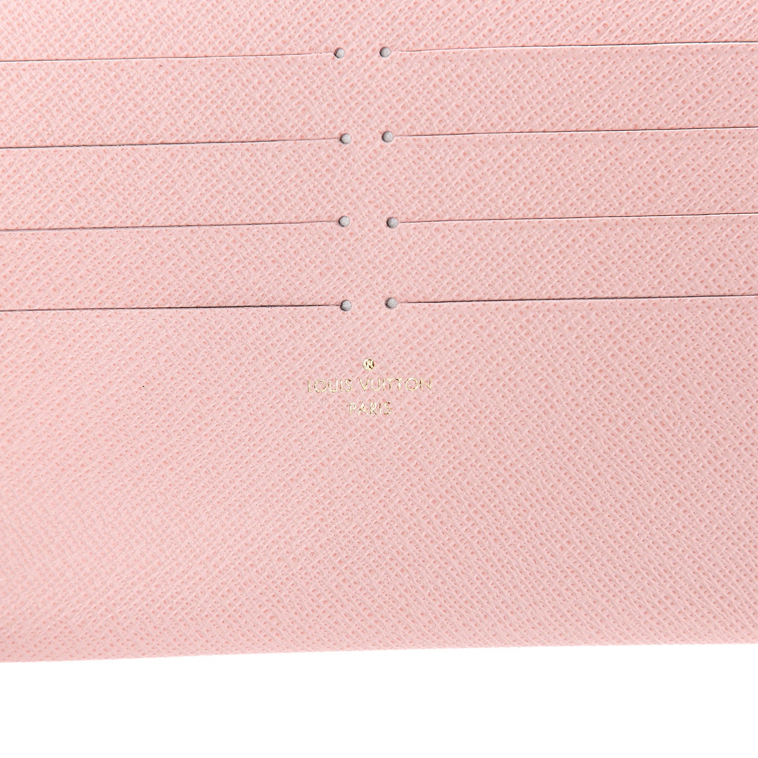 Louis Vuitton Calfskin Felicie Card Holder Insert Rose Ballerine 5 of 5