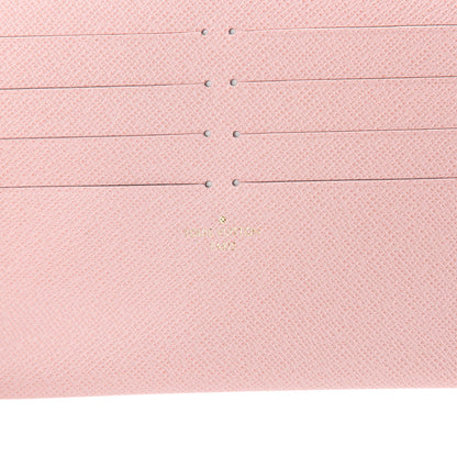 Louis Vuitton Calfskin Felicie Card Holder Insert Rose Ballerine 5 of 5