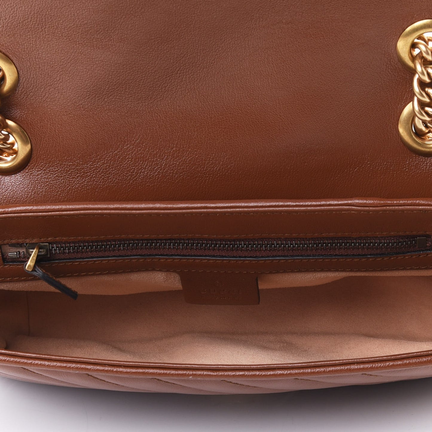 Azalea Calfskin Matelasse Diagonal Small GG Marmont Shoulder Bag Cuir