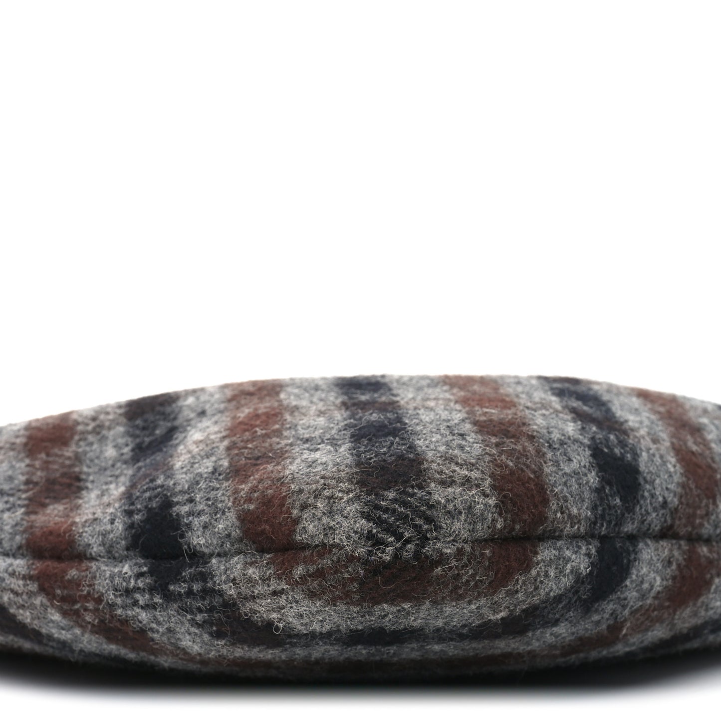 Wool Nappa Plaid Ivy Bag Slate Gray Cocoa Brown