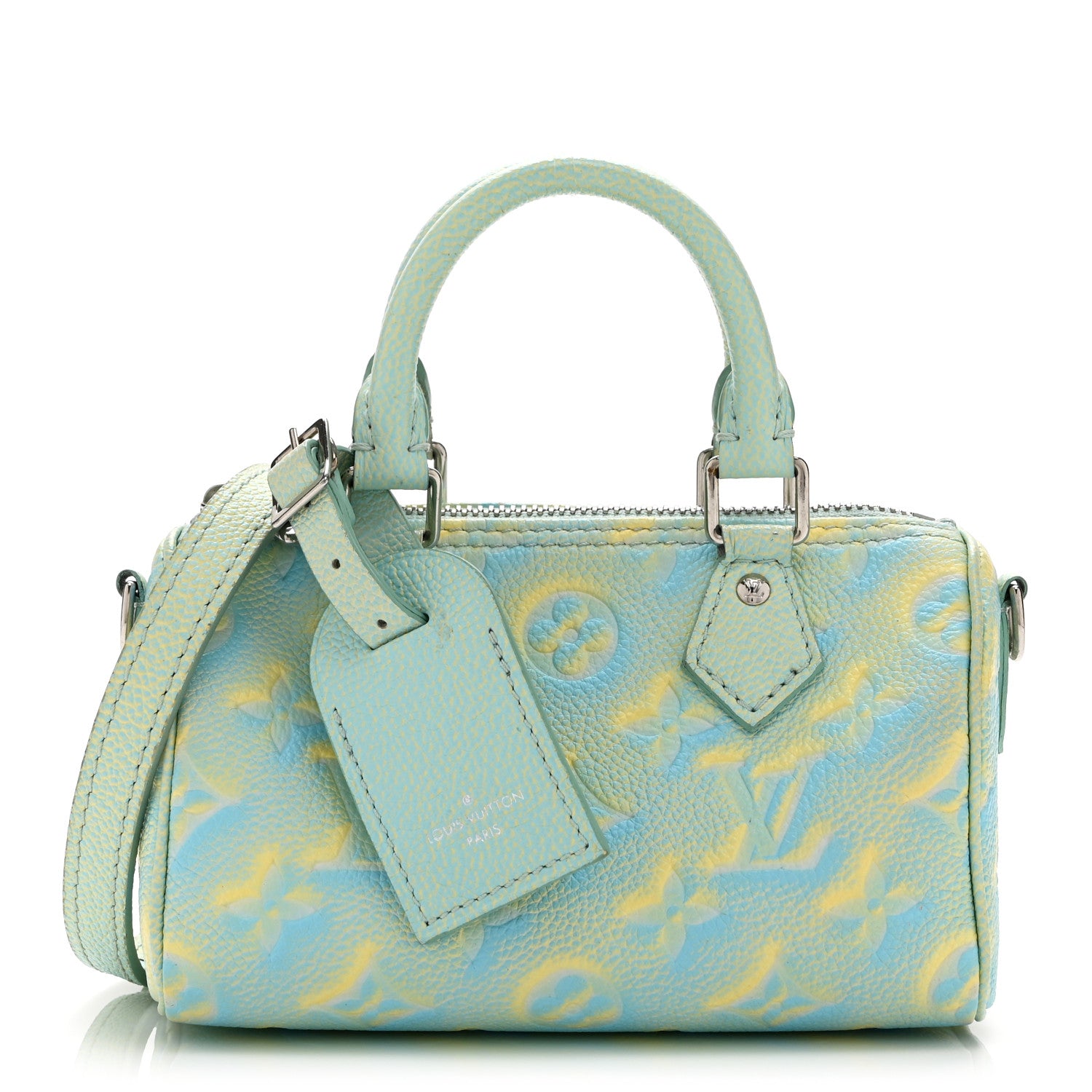 Louis Vuitton Empreinte Monogram Summer Stardust Nano Speedy Water Green 2 of 17