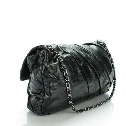 Chanel Glazed Calfskin Twisted Maxi Flap Black 3 of 7