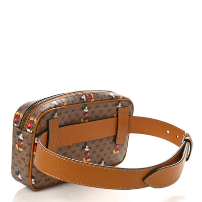 Gucci X DISNEY Mini Vintage GG Supreme Monogram Mickey Mouse Small Belt Bag 80 32 Beige Vintage Sun Oil 3 of 9