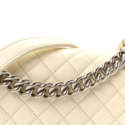 Chanel Calfskin Quilted Medium Boy Flap White 8 of 11