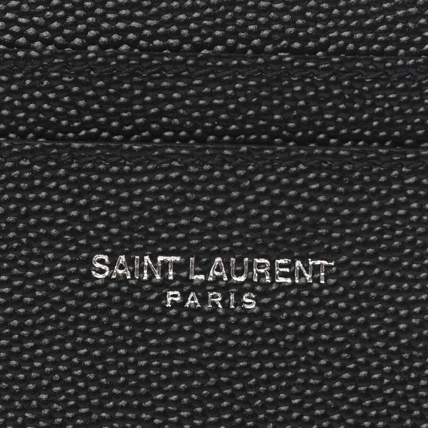 Grain De Poudre Matelasse Chevron Monogram Credit Card Case Black