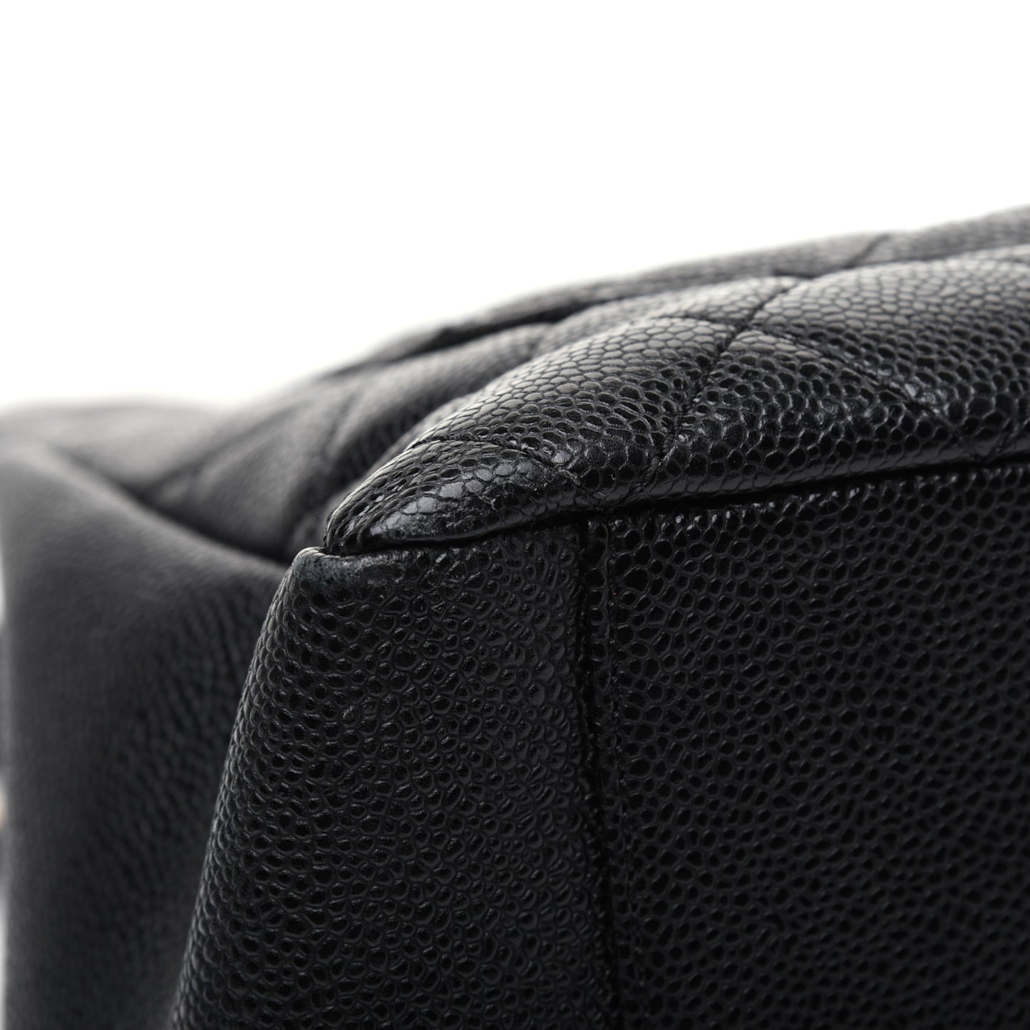 Caviar Quilted Grand Shopping Tote GST Black