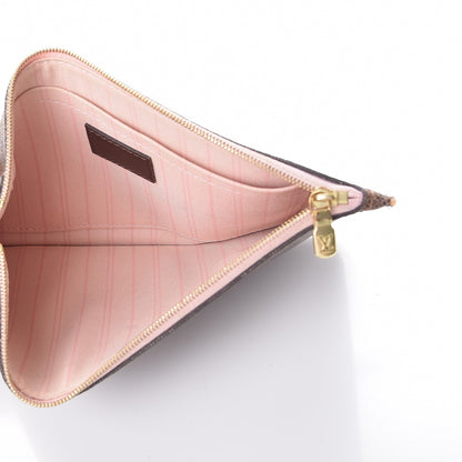 Louis Vuitton Damier Ebene Neverfull MM GM Pochette Rose Ballerine 5 of 8