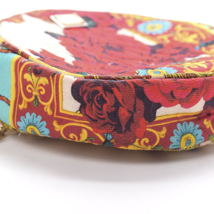 Dolce & Gabbana Fabric Floral Print Round Crossbody Multicolor 8 of 9
