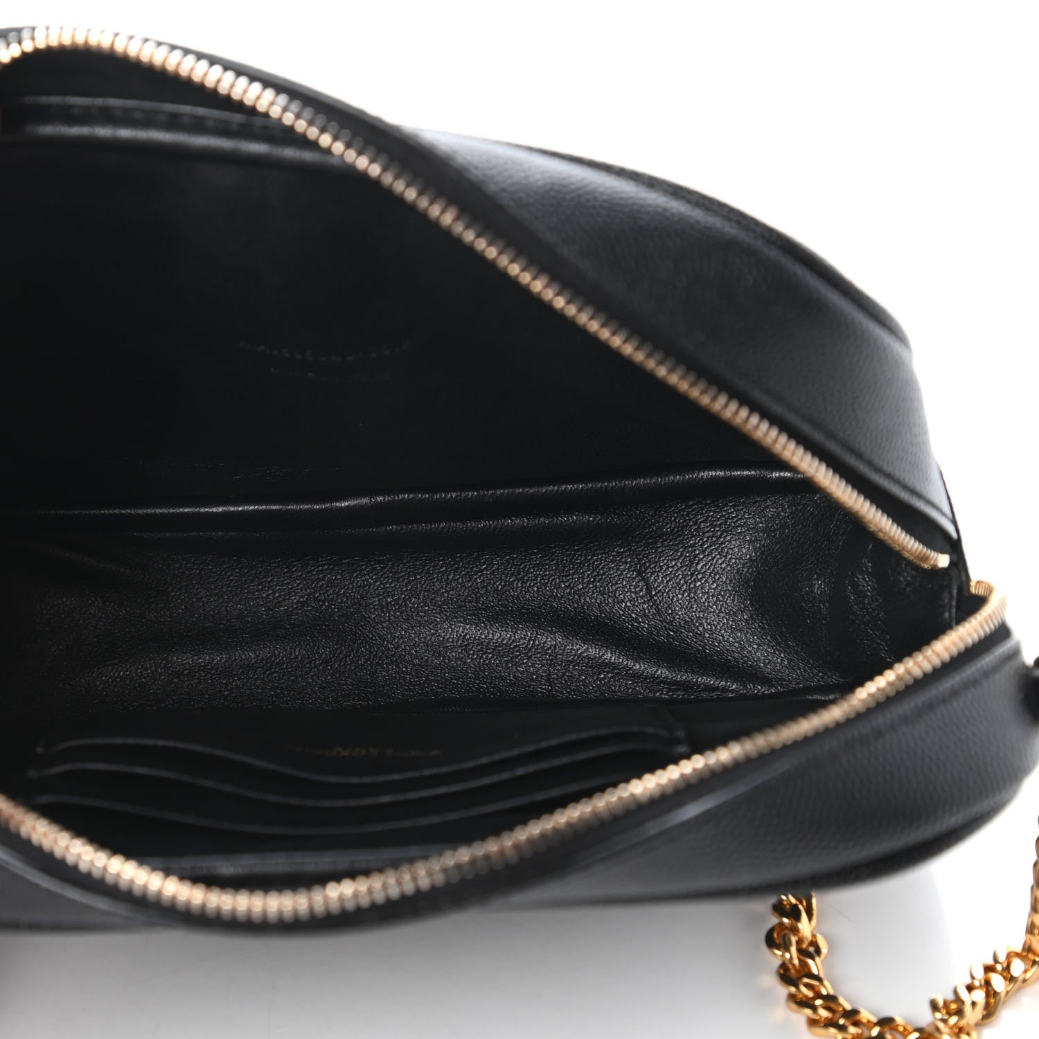 Saint Laurent Grain De Poudre Matelasse Monogram Mini Lou Camera Bag Black 5 of 10