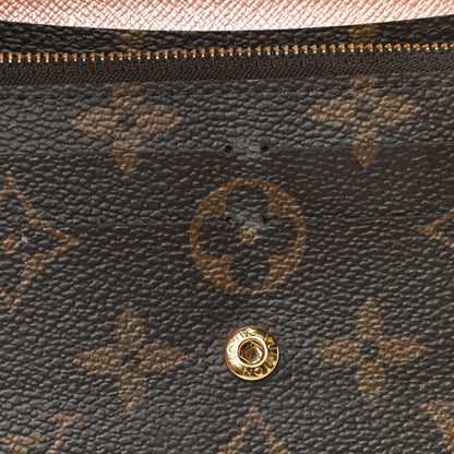 Louis Vuitton Monogram Emilie Wallet Rose Nacre 13 of 20