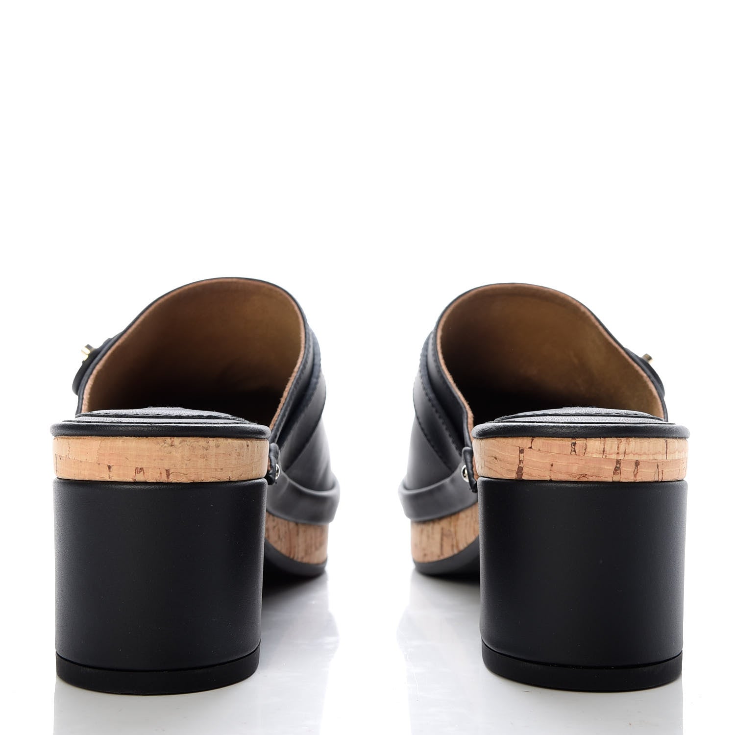 Chanel Calfskin CC Turn Lock Clogs 36 Black 6 of 9