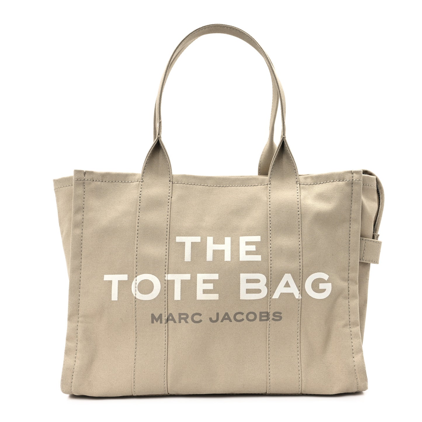 Cotton Canvas Large The Tote Bag Beige