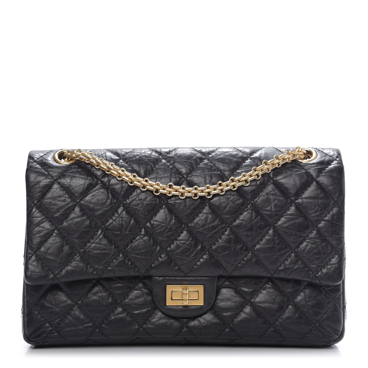 Chanel Aged Calfskin Quilted 2.55 Reissue 226 Flap Black 1 of 10