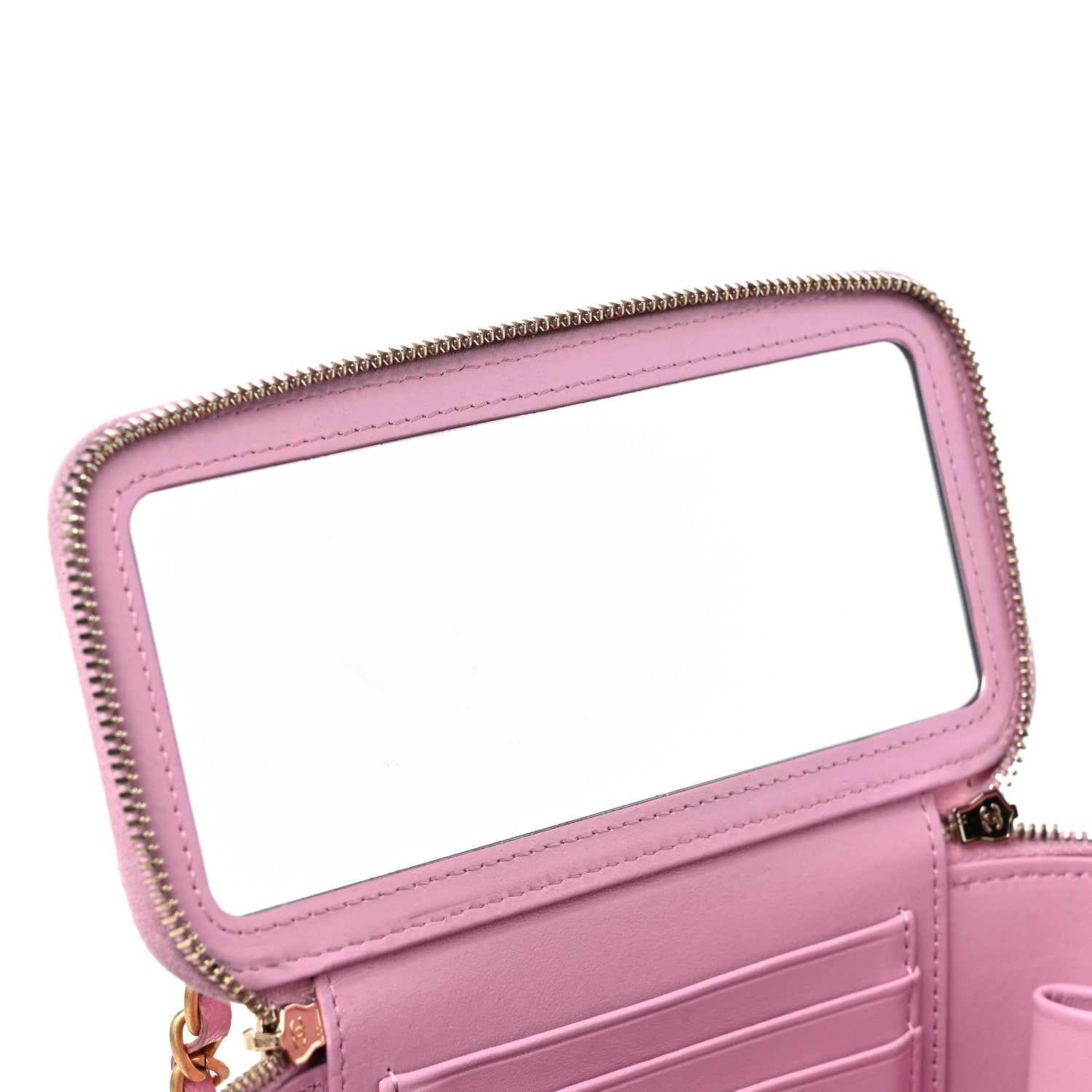 Chanel Shiny Caviar Quilted Pick Me Up Vanity Case Pink 10 of 11