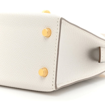 Hermes Epsom Mini Kelly Sellier 20 Gris Pale 7 of 8