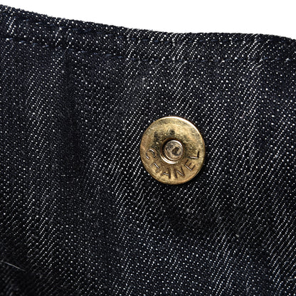 Chanel Denim XL Coco Cabas Tote Dark Blue 10 of 18