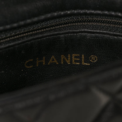Chanel Lambskin Quilted Flap Waist Belt Bag 75 30 Black 5 of 8